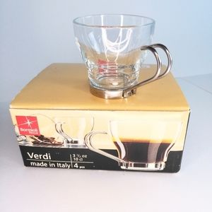 Bormioli Rocco Set of 4 Verdi Espresso Cups